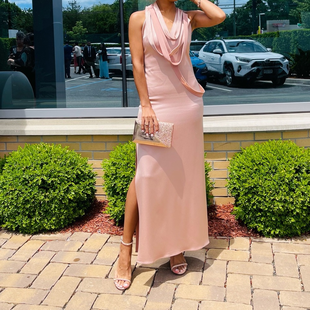 NORDSTROM RACK Wedding Guest Dress, Maxi, side slit, only worn once
